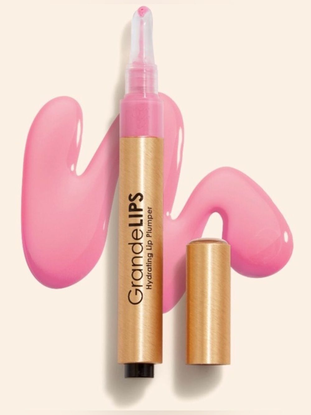 Grande Cosmetics GrandeLIPS Hydrating Lip Plumper, Gloss Finish Color Pale Rose